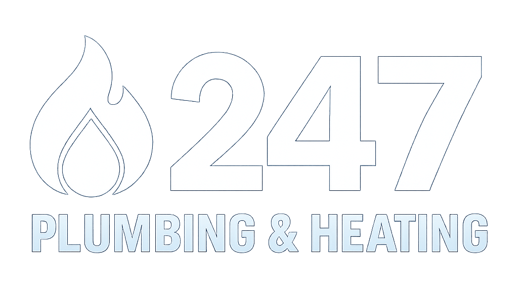 247plumbingheating logo white